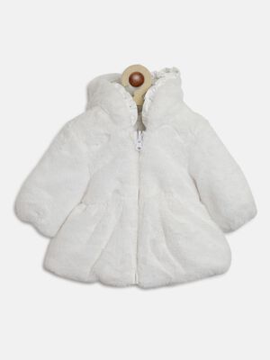 White Padded Jacket -Reversible